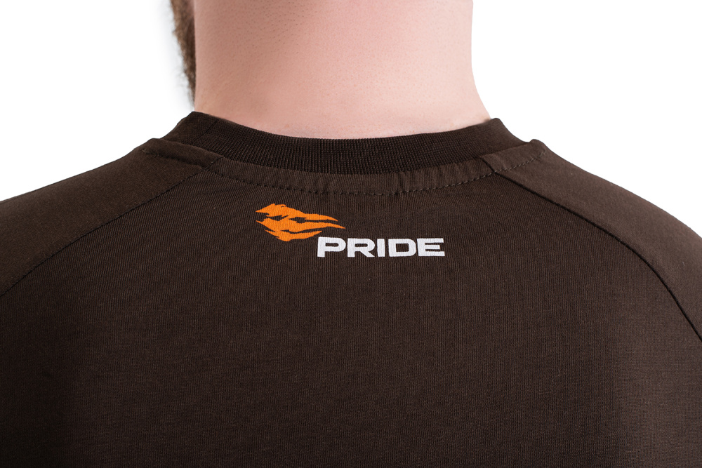 Футболка PRIDE Logo T-Shirt (Лого)(хлопок, т.коричневый) PRTS-03DBR