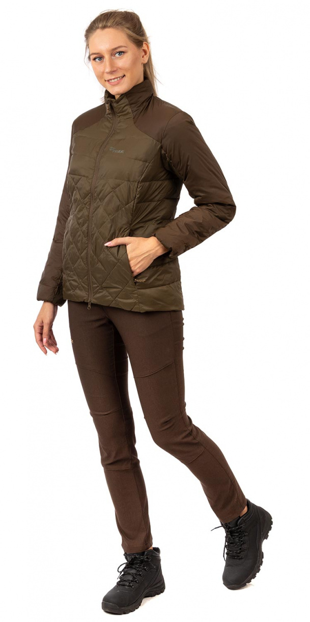 Fossa (Фосса) куртка женская (нейлон, коричневый)